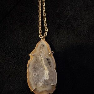 Lucky Brand Agate Stone Pendant Necklace Like New